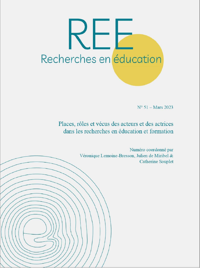 Places, rôles et vécus des acteurs et des actrices dans les recherches en éducat